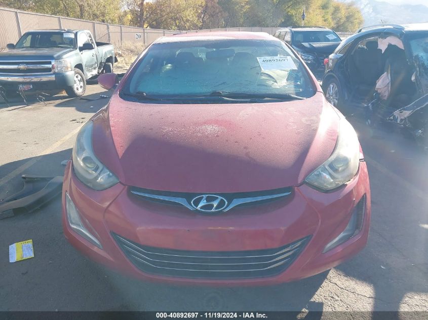 2014 Hyundai Elantra Limited VIN: KMHDH4AE4EU132329 Lot: 40892697