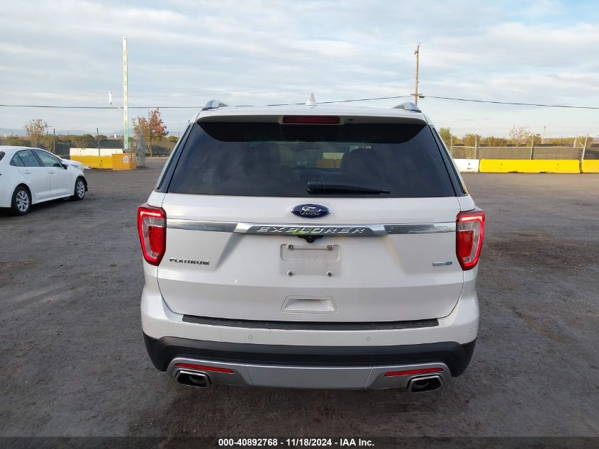 2016 Ford Explorer Platinum VIN: 1FM5K8HT8GGB26987 Lot: 40892768