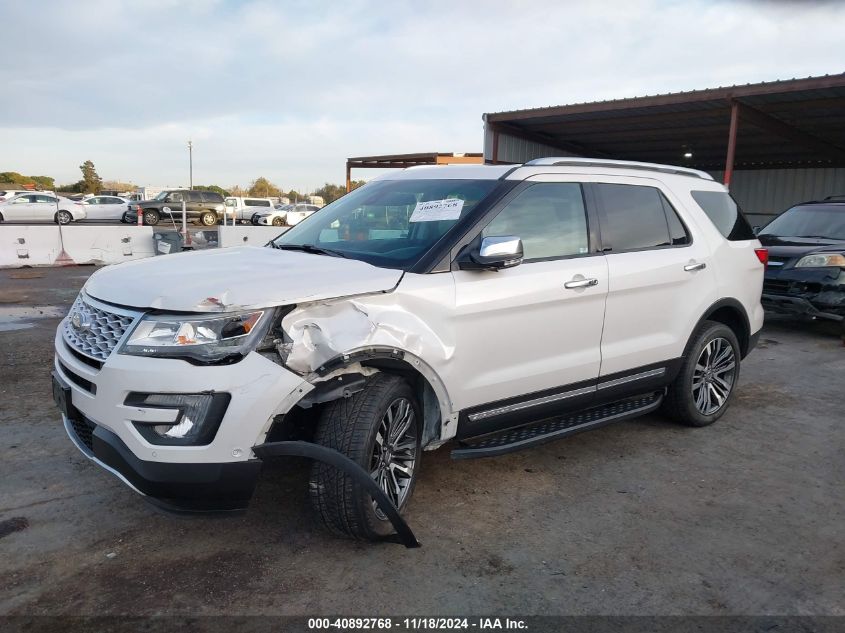 2016 Ford Explorer Platinum VIN: 1FM5K8HT8GGB26987 Lot: 40892768