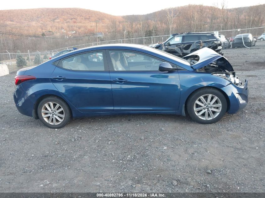 2016 Hyundai Elantra Se VIN: 5NPDH4AE8GH655094 Lot: 40892795