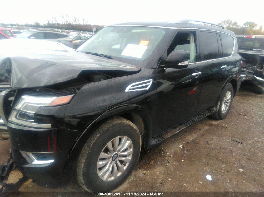 VIN JN8AY2AC6P9181245 2023 Nissan Armada, Sv 2Wd no.2