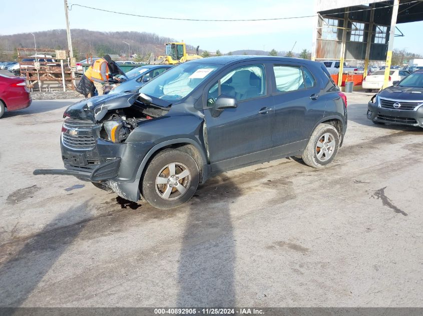 VIN 3GNCJNSBXGL214567 2016 Chevrolet Trax, 1LS no.2