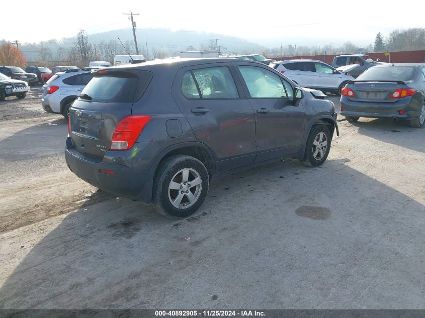 VIN 3GNCJNSBXGL214567 2016 Chevrolet Trax, 1LS no.4