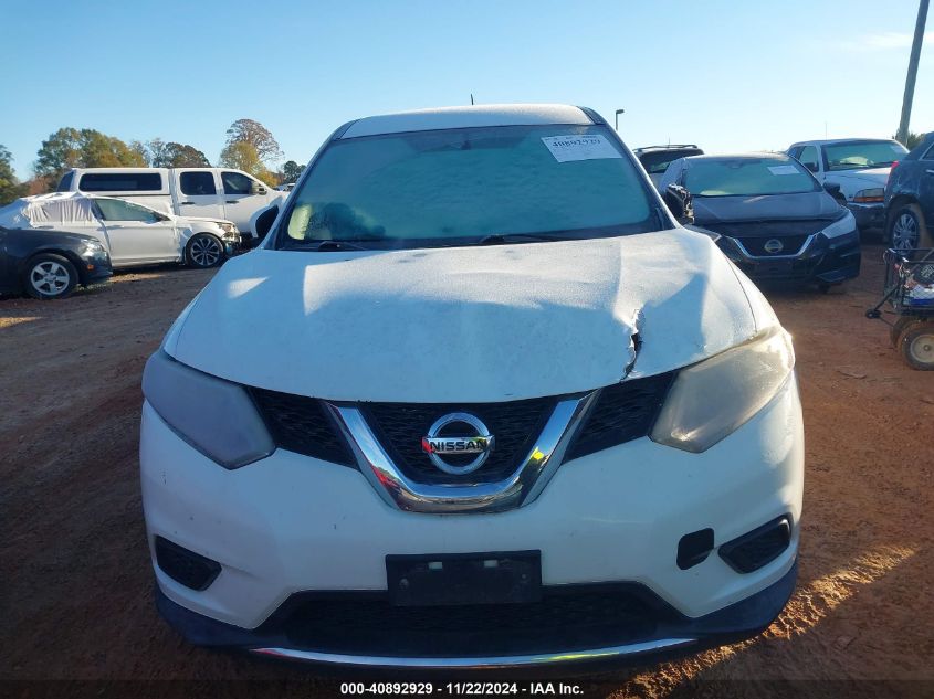 2016 Nissan Rogue S VIN: KNMAT2MV9GP616276 Lot: 40892929