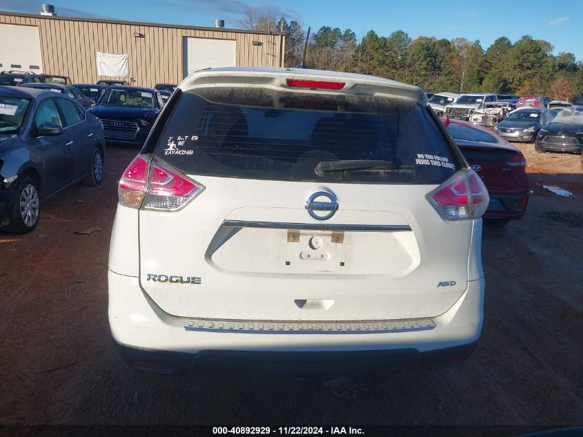 2016 Nissan Rogue S VIN: KNMAT2MV9GP616276 Lot: 40892929