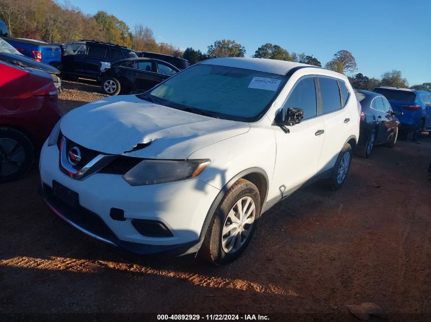 VIN KNMAT2MV9GP616276 2016 Nissan Rogue, S no.2