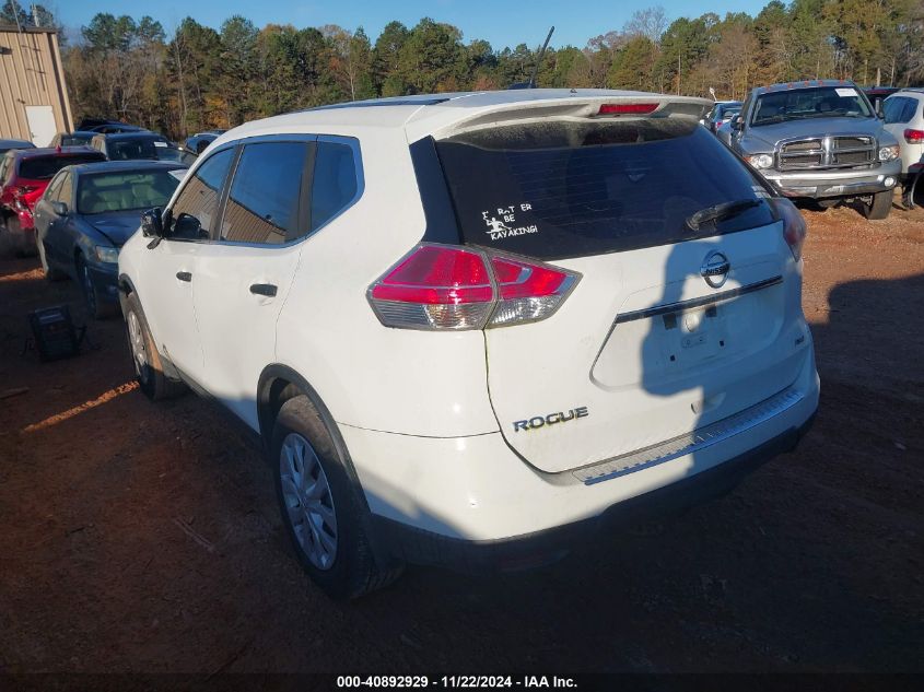 VIN KNMAT2MV9GP616276 2016 Nissan Rogue, S no.3