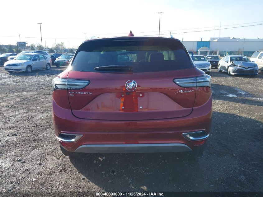 2021 Buick Envision Awd Avenir VIN: LRBFZSR45MD166576 Lot: 40893000