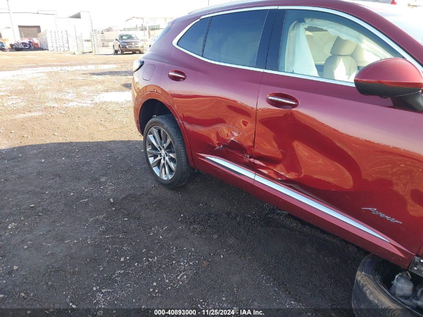 2021 Buick Envision Awd Avenir VIN: LRBFZSR45MD166576 Lot: 40893000