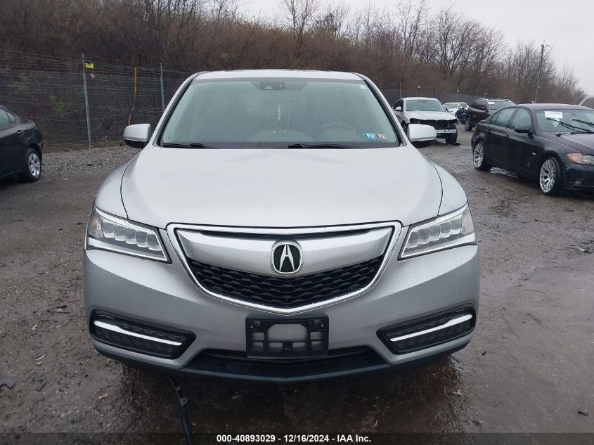 VIN 5FRYD4H49EB027209 2014 Acura MDX, Technology Pa... no.12