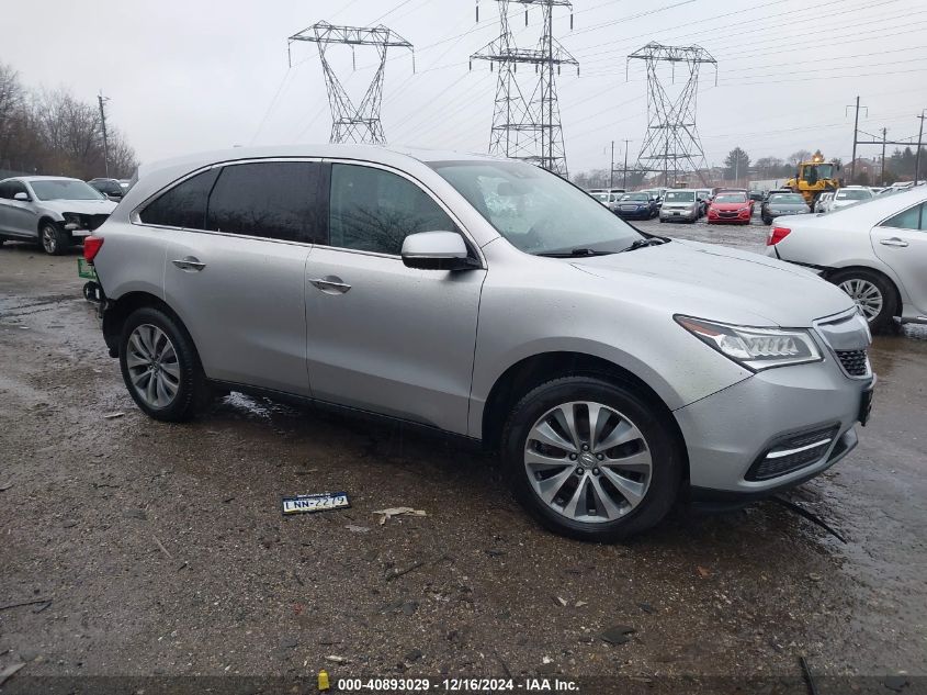 VIN 5FRYD4H49EB027209 2014 Acura MDX, Technology Pa... no.1