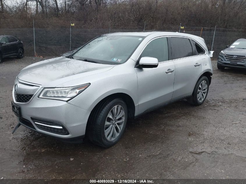 VIN 5FRYD4H49EB027209 2014 Acura MDX, Technology Pa... no.2