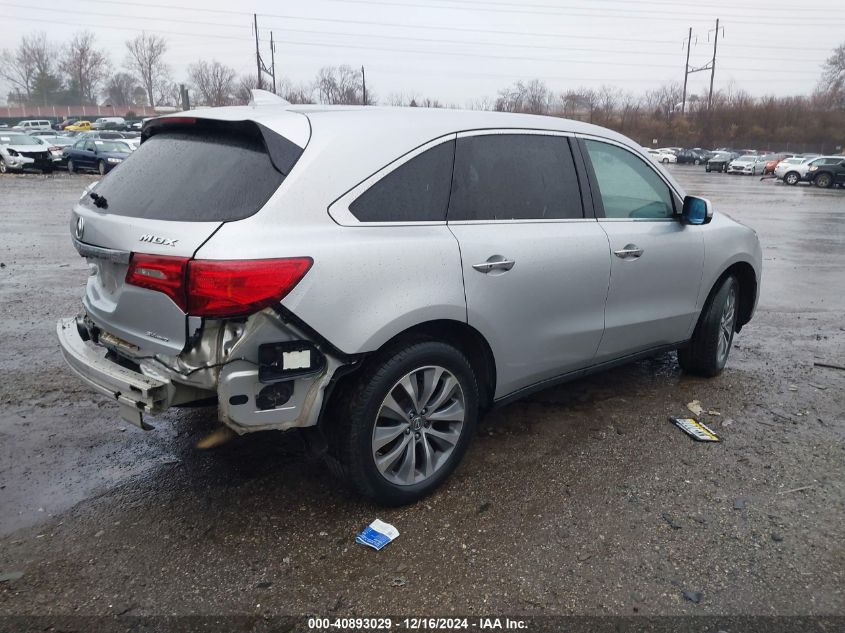 VIN 5FRYD4H49EB027209 2014 Acura MDX, Technology Pa... no.4