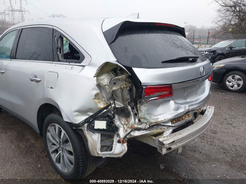 VIN 5FRYD4H49EB027209 2014 Acura MDX, Technology Pa... no.6