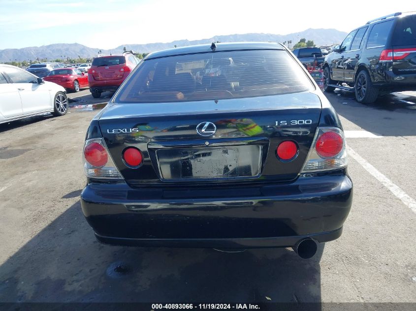 2001 Lexus Is 300 VIN: JTHBD182010006924 Lot: 40893066