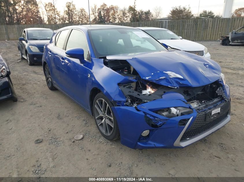 VIN JTHKD5BH9F2217474 2015 Lexus CT, 200H no.1