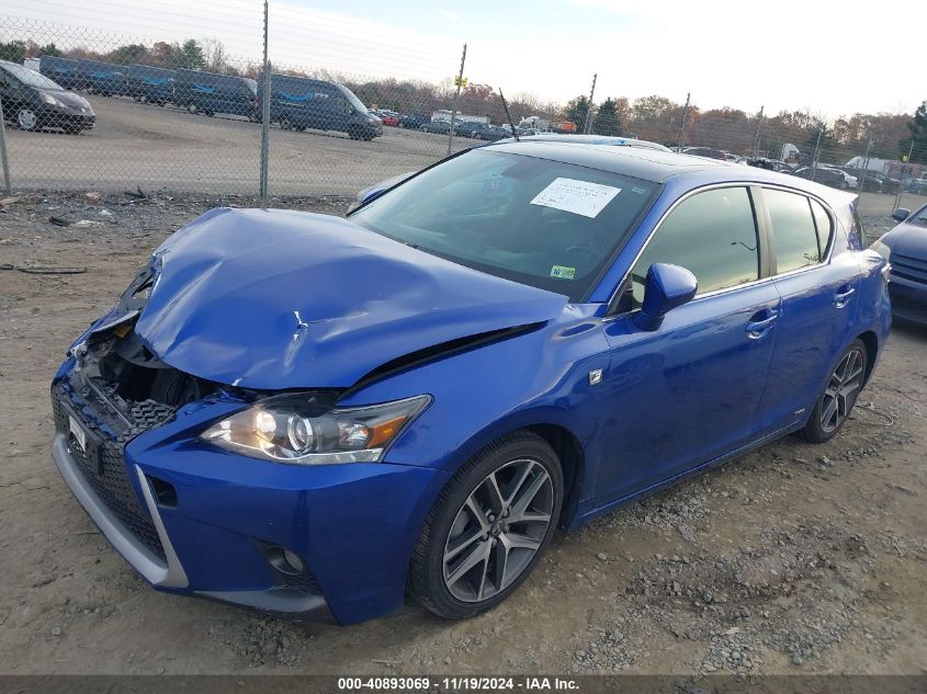 VIN JTHKD5BH9F2217474 2015 Lexus CT, 200H no.2