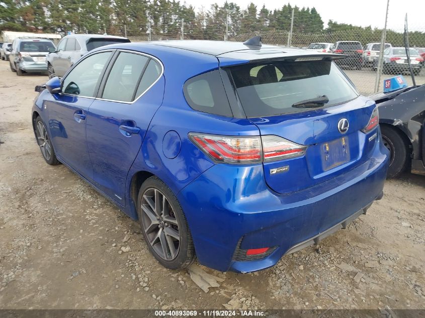 VIN JTHKD5BH9F2217474 2015 Lexus CT, 200H no.3