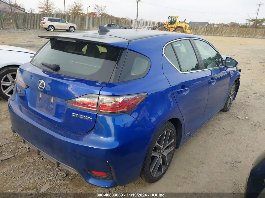 VIN JTHKD5BH9F2217474 2015 Lexus CT, 200H no.4