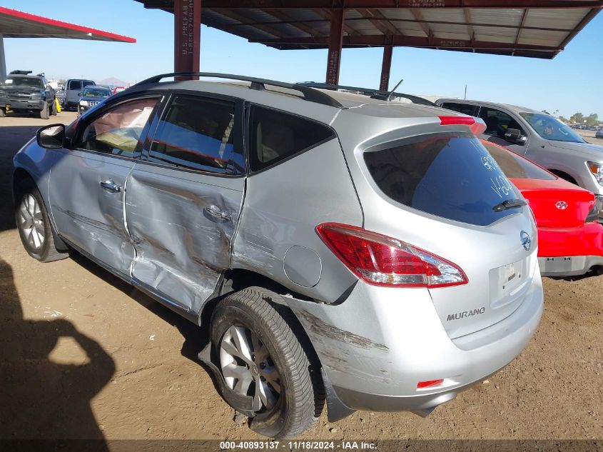 2013 Nissan Murano Sv VIN: JN8AZ1MU8DW206008 Lot: 40893137