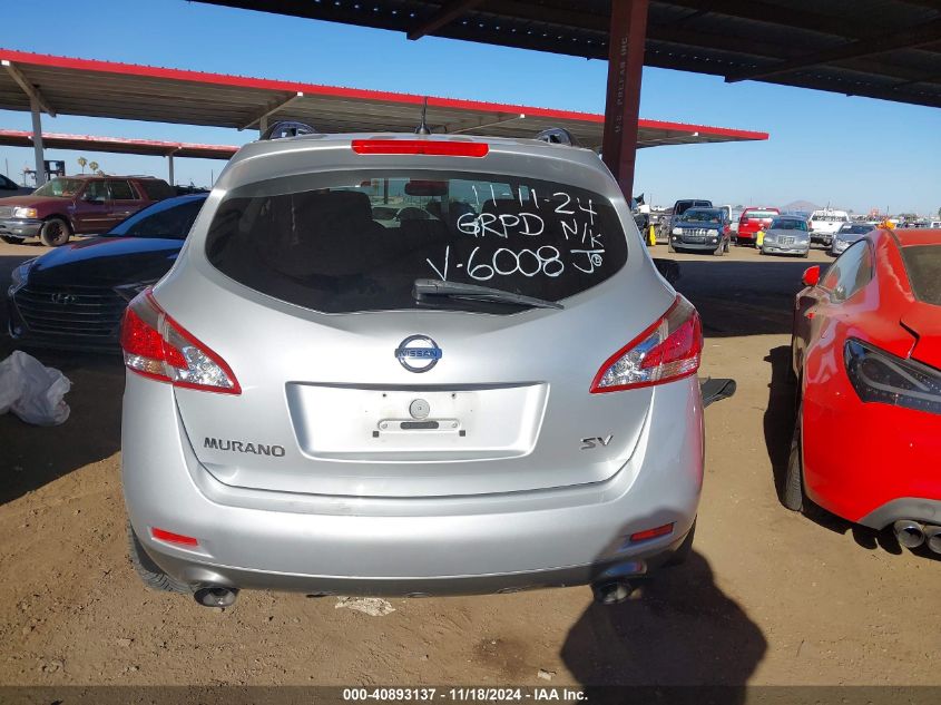 2013 Nissan Murano Sv VIN: JN8AZ1MU8DW206008 Lot: 40893137