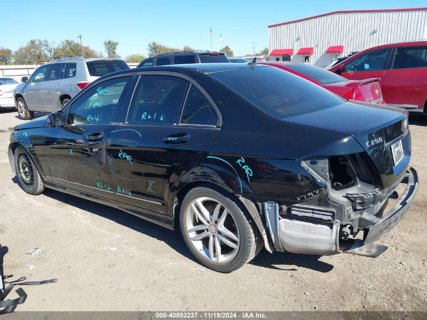 2013 Mercedes-Benz C 250 Luxury/Sport VIN: WDDGF4HB2DR282045 Lot: 40893237