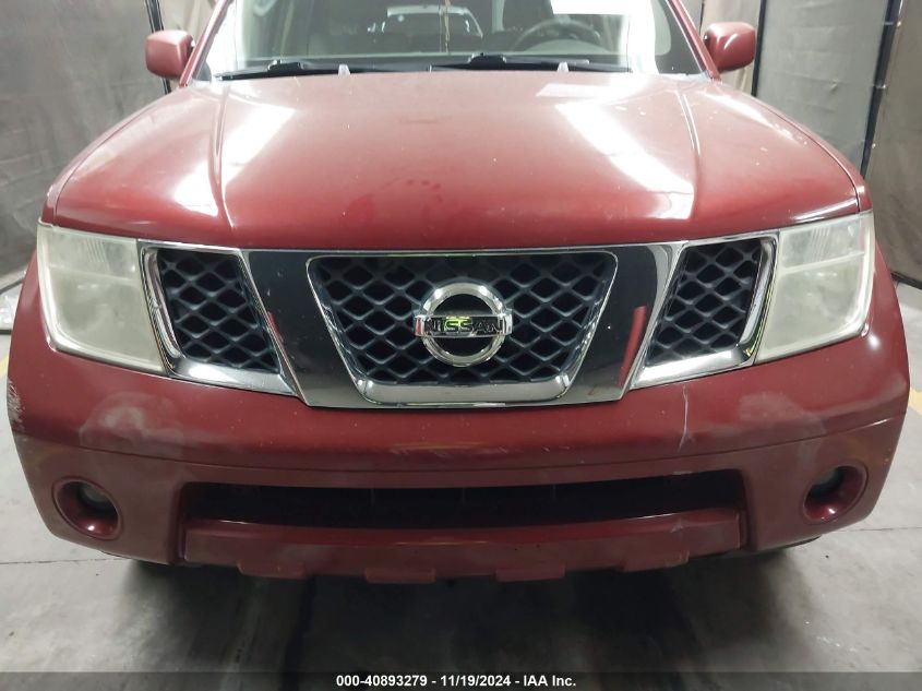 2005 Nissan Pathfinder Le VIN: 5N1AR18W35C725943 Lot: 40893279