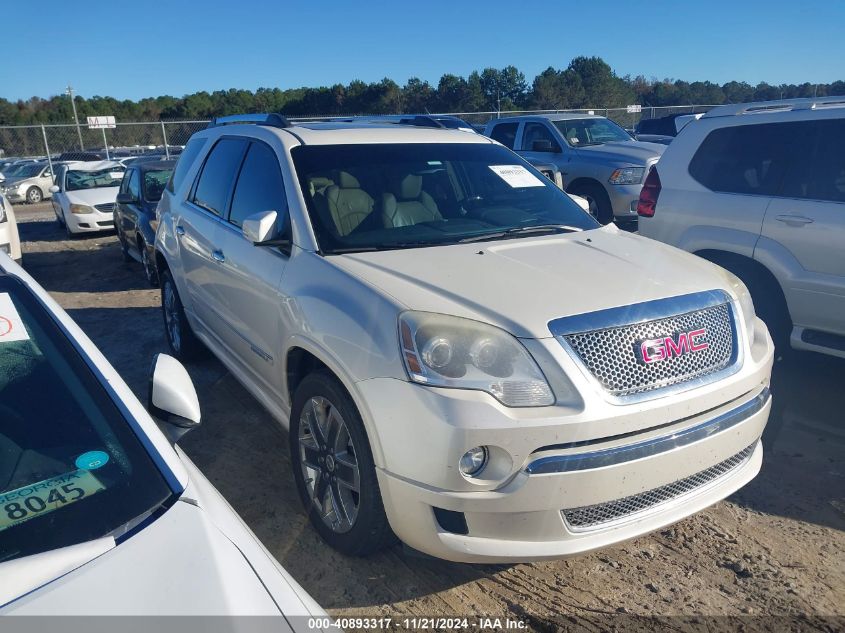 2012 GMC Acadia Denali VIN: 1GKKRTED4CJ390552 Lot: 40893317