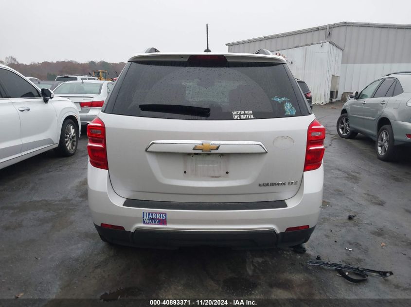 2016 Chevrolet Equinox Ltz VIN: 2GNALDEK7G6343491 Lot: 40893371