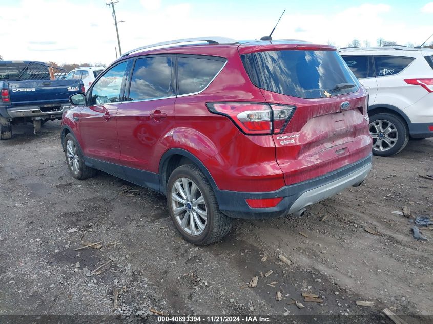 2017 FORD ESCAPE TITANIUM - 1FMCU9J93HUC44454