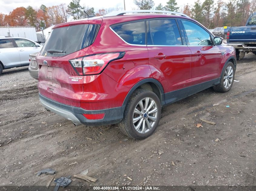 2017 FORD ESCAPE TITANIUM - 1FMCU9J93HUC44454