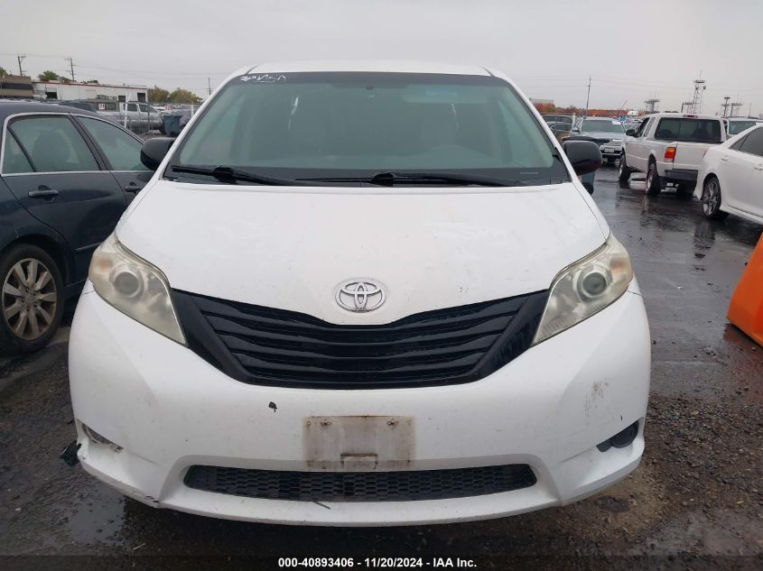 2013 Toyota Sienna L V6 7 Passenger VIN: 5TDZK3DC7DS296371 Lot: 40893406