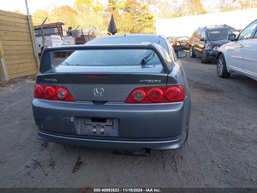 2005 Acura Rsx VIN: JH4DC54845S000549 Lot: 40893523