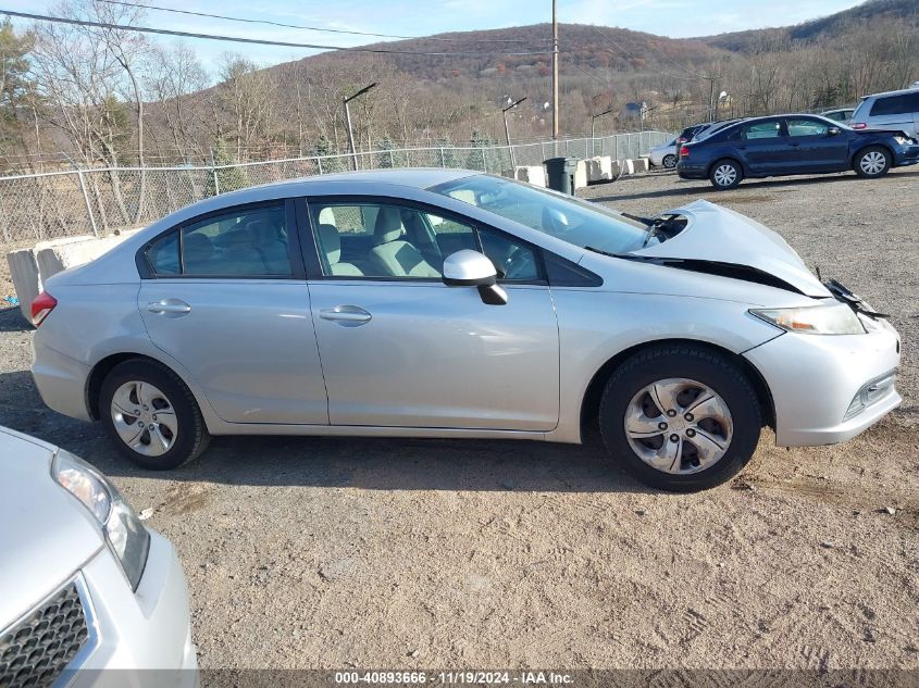 2013 Honda Civic Lx VIN: 2HGFB2F51DH567758 Lot: 40893666