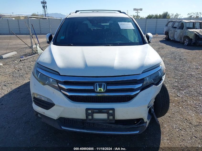 2017 Honda Pilot Elite VIN: 5FNYF6H02HB042160 Lot: 40893685