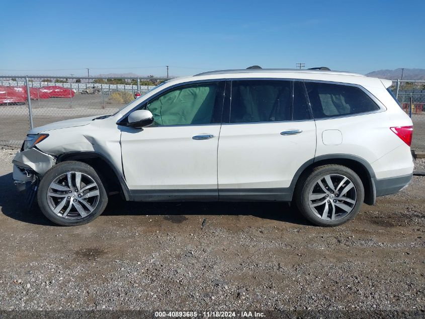 2017 Honda Pilot Elite VIN: 5FNYF6H02HB042160 Lot: 40893685