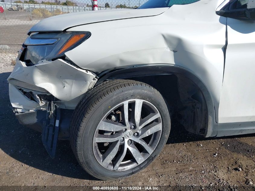 2017 Honda Pilot Elite VIN: 5FNYF6H02HB042160 Lot: 40893685