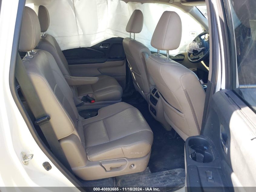 2017 Honda Pilot Elite VIN: 5FNYF6H02HB042160 Lot: 40893685