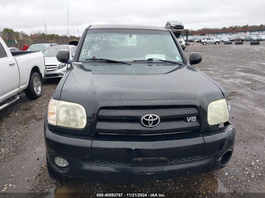 2005 Toyota Tundra Limited V8 VIN: 5TBDT48155S496830 Lot: 40893767