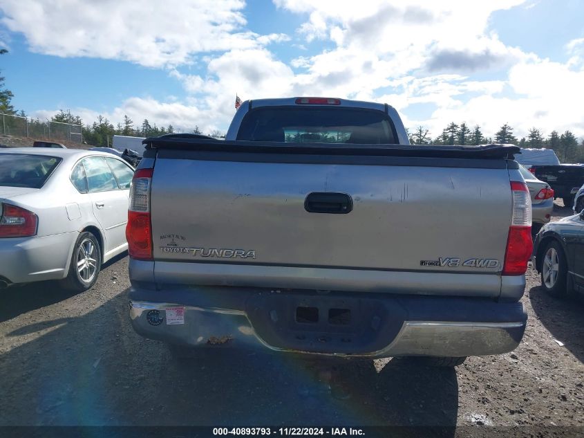 2005 Toyota Tundra Sr5 V8 VIN: 5TBDT441X5S493878 Lot: 40893793