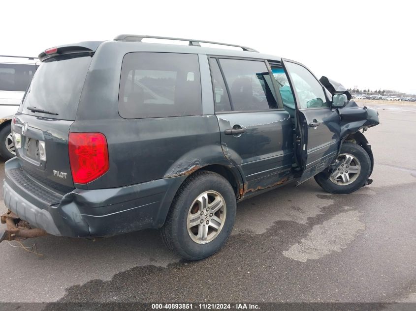 2004 Honda Pilot Ex VIN: 2HKYF18474H604264 Lot: 40893851