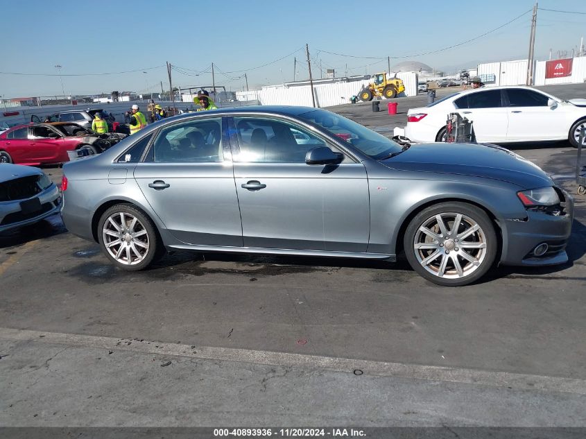 2012 Audi A4 2.0T Premium VIN: WAUEFAFL3CA013431 Lot: 40893936