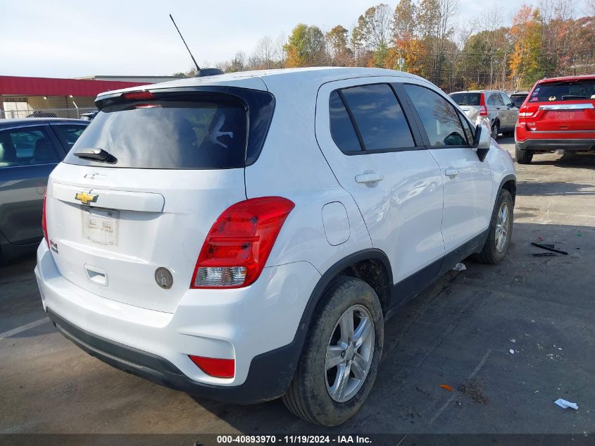 VIN 3GNCJKSB8LL242506 2020 Chevrolet Trax, Fwd Ls no.4