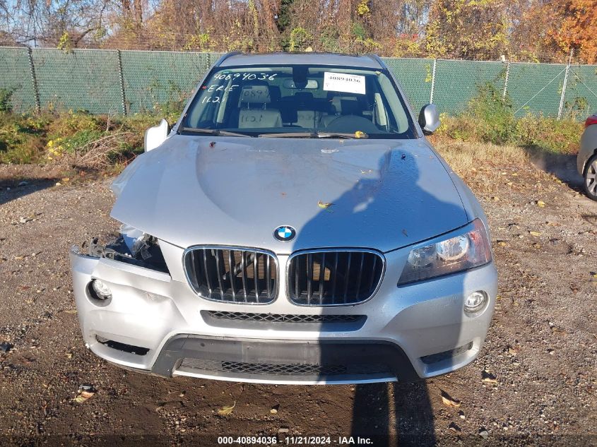 2013 BMW X3 xDrive28I VIN: 5UXWX9C58D0A14267 Lot: 40894036