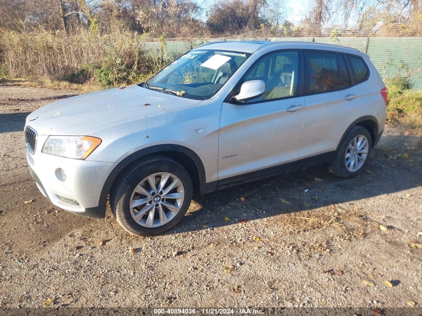 2013 BMW X3 xDrive28I VIN: 5UXWX9C58D0A14267 Lot: 40894036