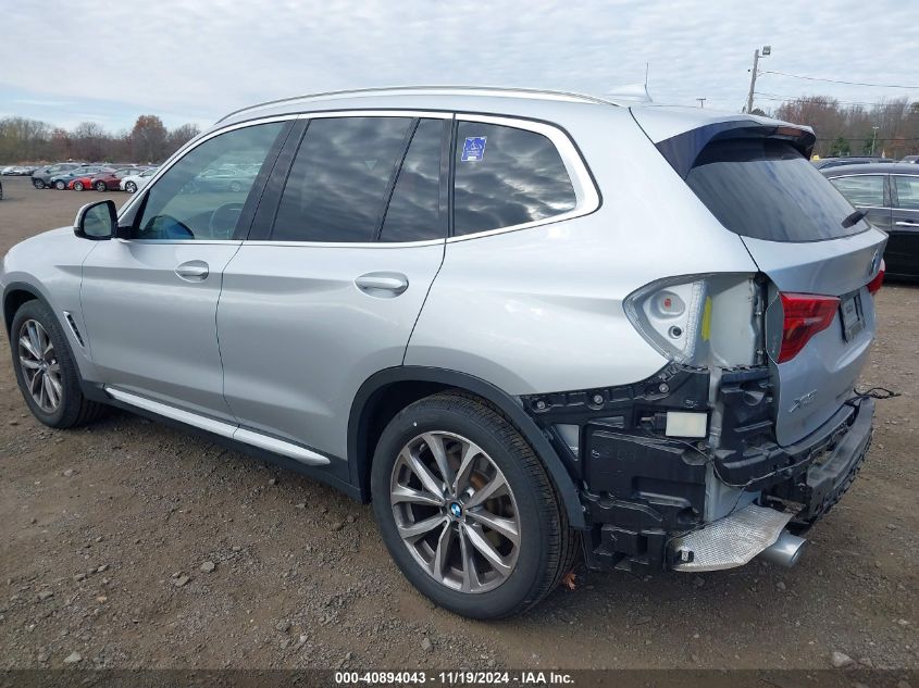 2018 BMW X3 xDrive30I VIN: 5UXTR9C55JLD89265 Lot: 40894043