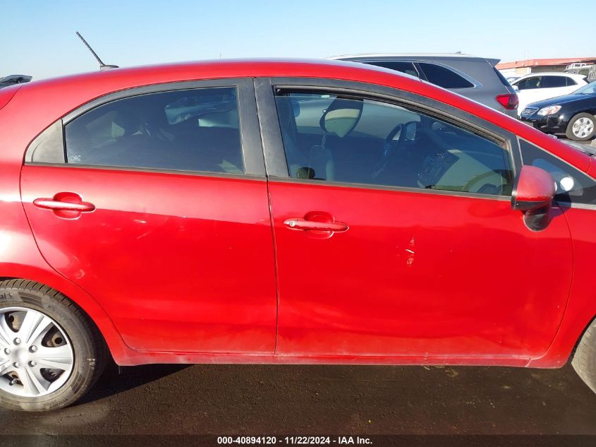 2014 Kia Rio Lx VIN: KNADM5A32E6359797 Lot: 40894120