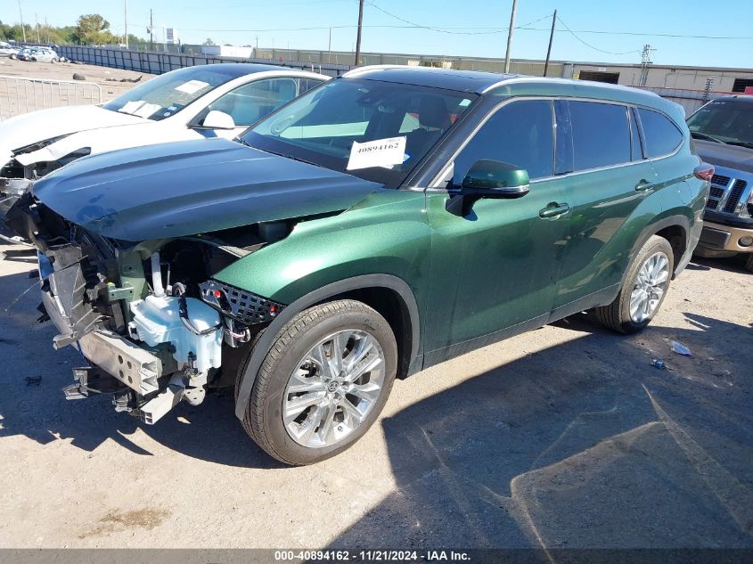 2024 Toyota Highlander Limited VIN: 5TDKDRAH2RS528607 Lot: 40894162