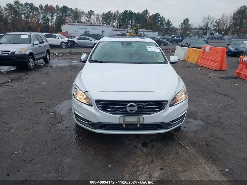 2015 Volvo S60 T5 Premier VIN: YV140MFB3F1306897 Lot: 40894172