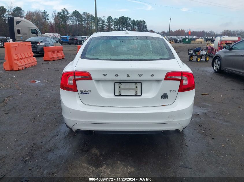 2015 Volvo S60 T5 Premier VIN: YV140MFB3F1306897 Lot: 40894172